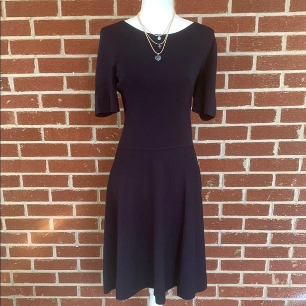 Talbots deep navy knit dress